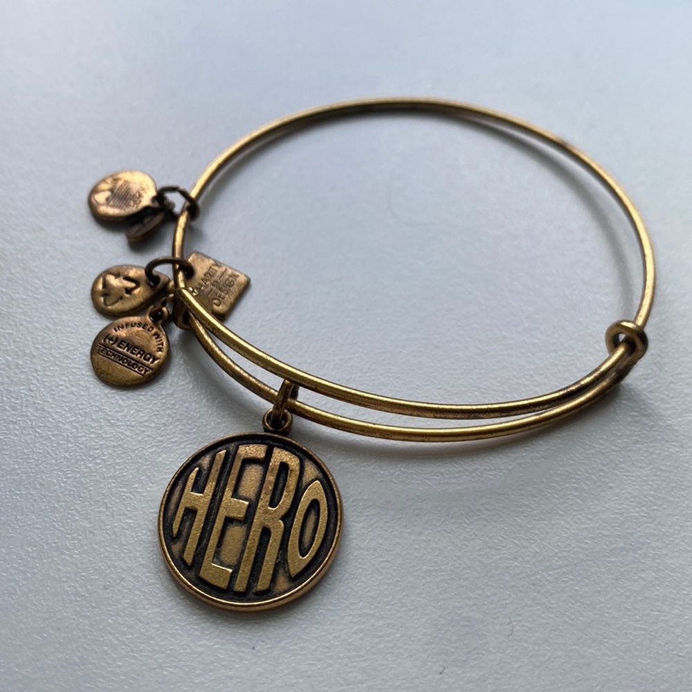 Alex and Ani Healthcare Hero gold bangle bracelet